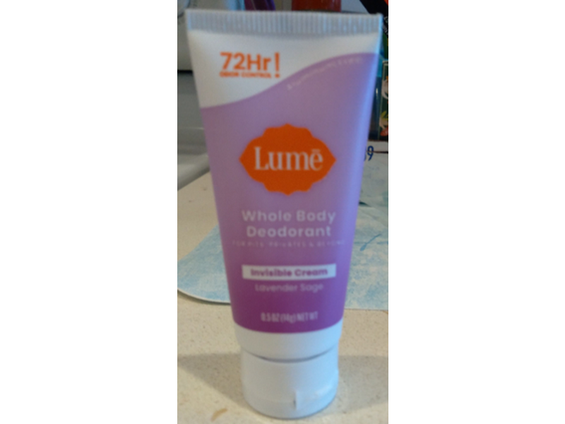 Lume Whole Body Deodorant, Lavender Sage, 14 g