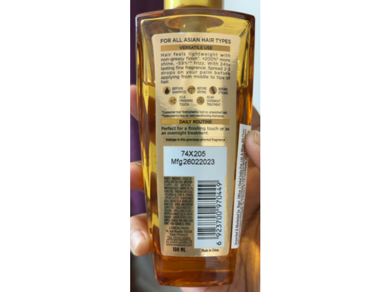 L'Oreal Paris Extraordinary Oil Serum, 6 Precious Floral Oils, 100 mL