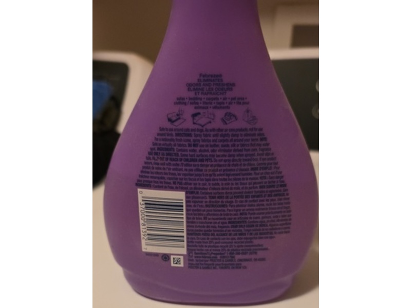 Fabreze Fabric Refresher, Mediterranean Lavender, 16.9 fl oz/500 mL
