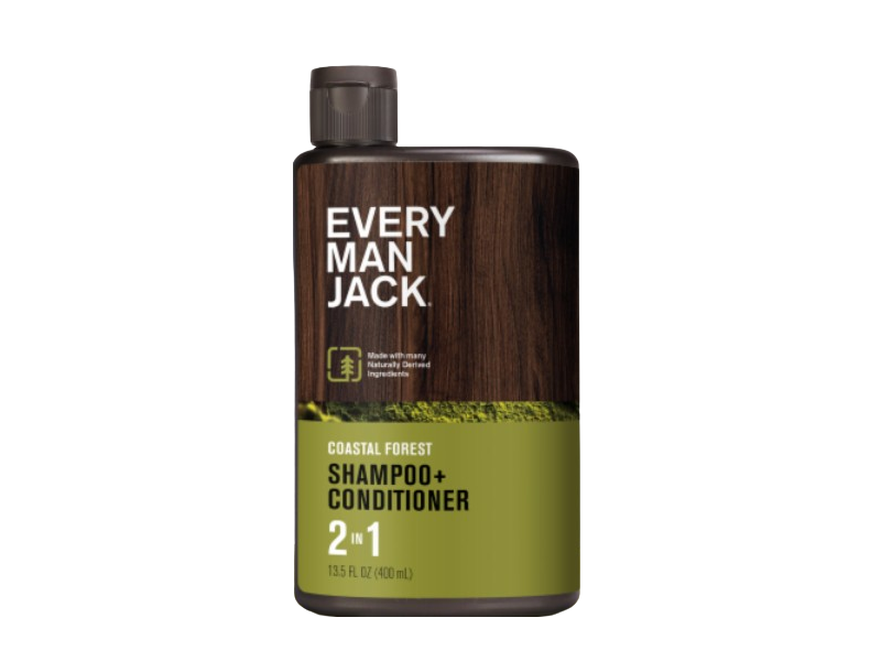 Every Man Jack Shampoo + Conditioner, Coastal Forest, 13.5 fl oz/400 mL