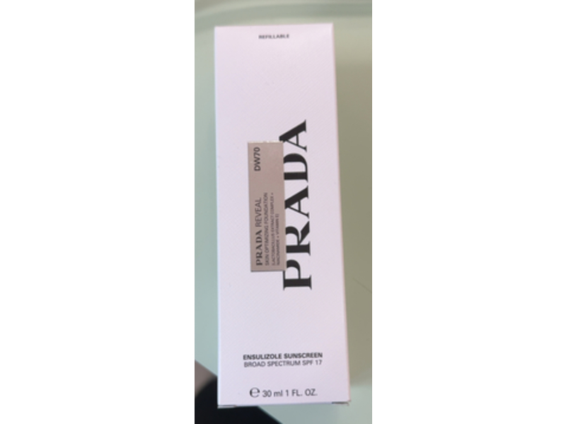 Prada Reveal Skin Optimizing Foundation, DW70, SPF 17, 1 fl oz/30 mL