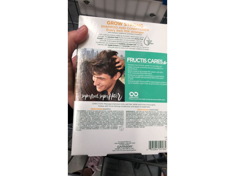 Garnier Fructis Grow Strong Shampoo & Conditioner Kit, 12.5 fl oz 370 ml