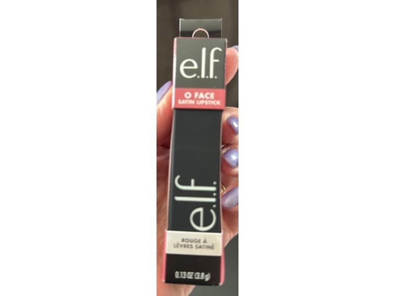 e.l.f. O Face Satin Lipstick, Pleased, 0.13 oz/3.8 g