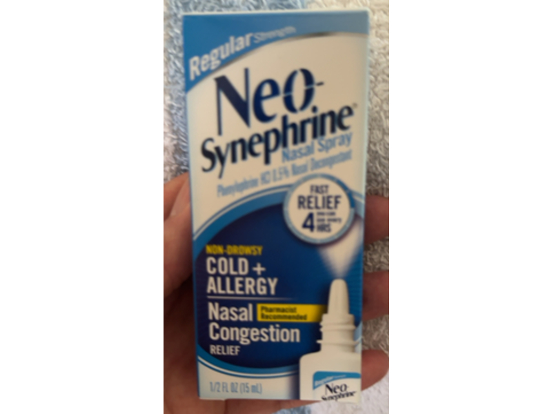 Neo-Synephrine Cold + Allergy Relief Nasal Spray, 1/2 fl oz/15 mL