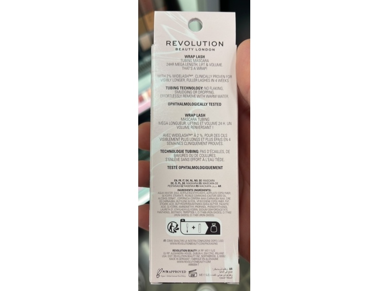 Revolution Wrap Lash Tubing Mascara, Brown, 0.28 fl oz/8.5 mL