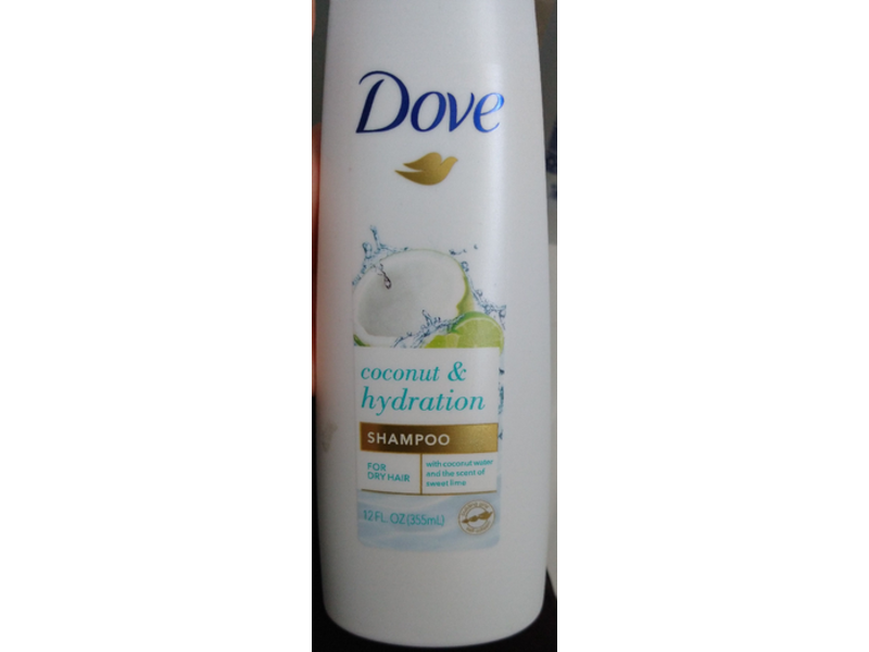 Dove Dry Hair Shampoo, Coconut & Hydration, 12 fl oz/355 mL