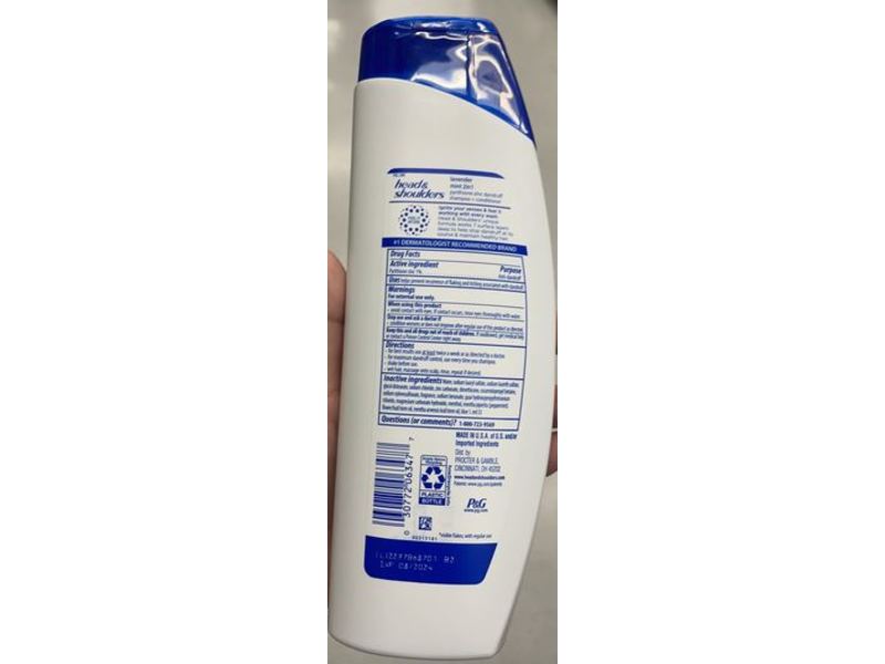 Head & Shoulders 2 In 1 Shampoo + Conditioner, Lavender Mist, 12.5 fl oz/370 mL