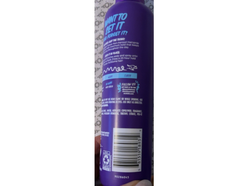 Aussie Instant Freeze Non-Aerosol Hair Spray, 8.5 fl oz/251 mL