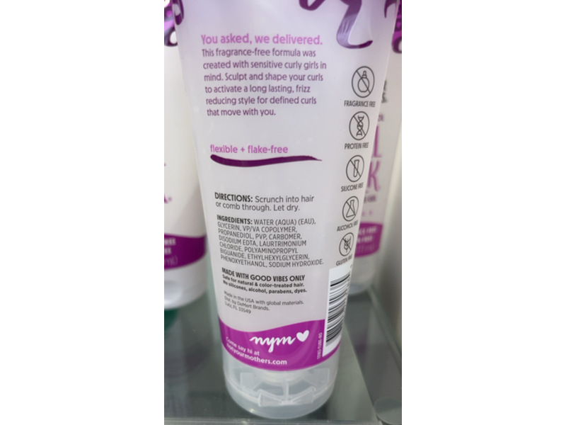 Not Your Mother's Frizz Control Curl Talk Sculpting Gel, Fragrance-Free, fl oz/177 mL