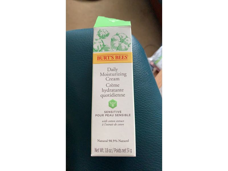 Burt's Bees Sensitive Daily Moisturizing Cream with Cotton Extract, Rice Extract & Aloe - 1.8 Ounces