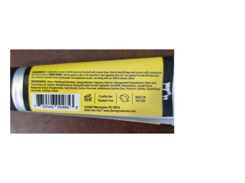 Dionis Hydrates & Moisturizes Goat Milk Body Lotion, White Jasmine & Shea,1 oz/28 g