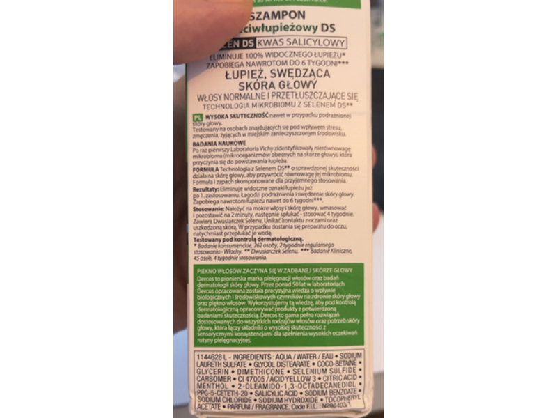 Vichy Dercos Anti-Dandruff Shampoo, 200 mL