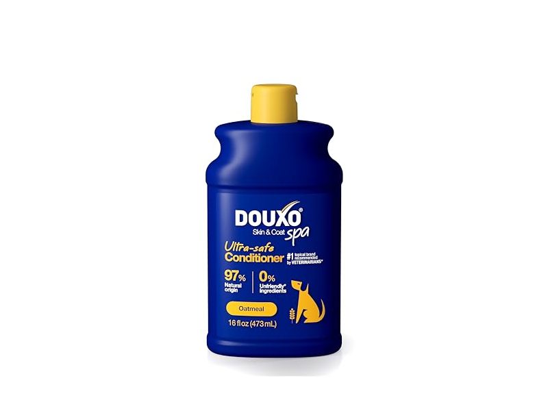 Douxo Skin & Coat Spa Dog Ultra-Safe Conditioner, Oatmeal, 16 fl oz/473 mL