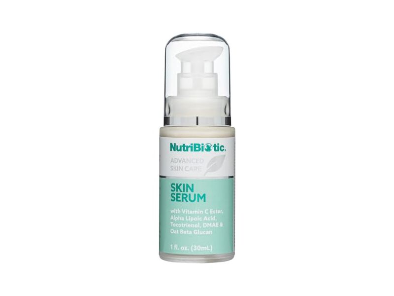 NutriBiotic Skin Serum, Vitamin C Ester, Alpha Lipoic Acid, Tocotrienol, DMAE & Oat Beta Glucan, 1 fl oz/30 mL