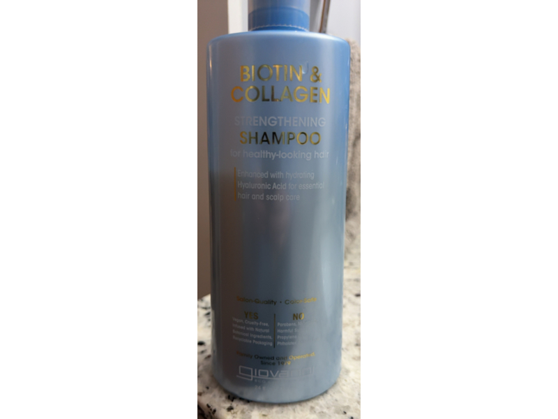 Giovanni Strengthening Shampoo, Biotin & Collagen, 24 fl oz/710 mL
