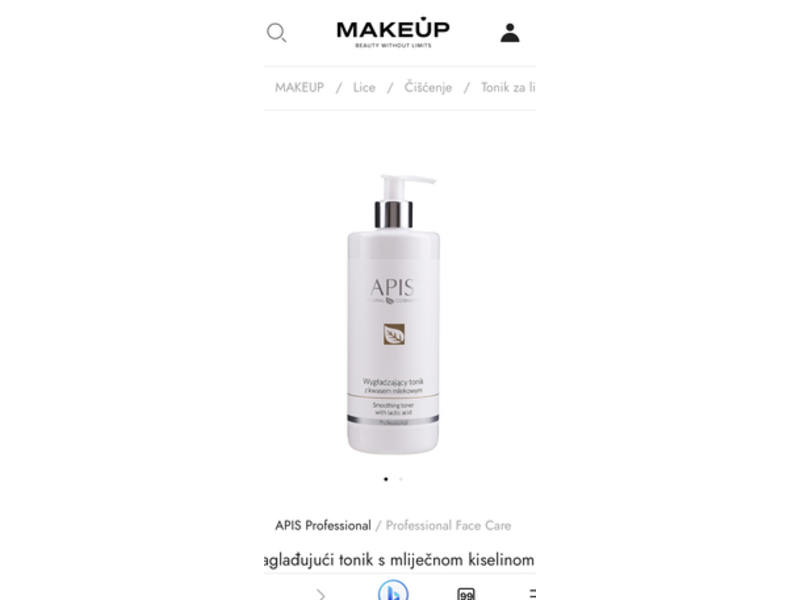 Apis Professional Smoothing Toner, Lactic Acid, 500 mL