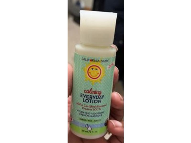 California Baby Calming Everyday Lotion, French Lavender, 2 fl oz/59 mL