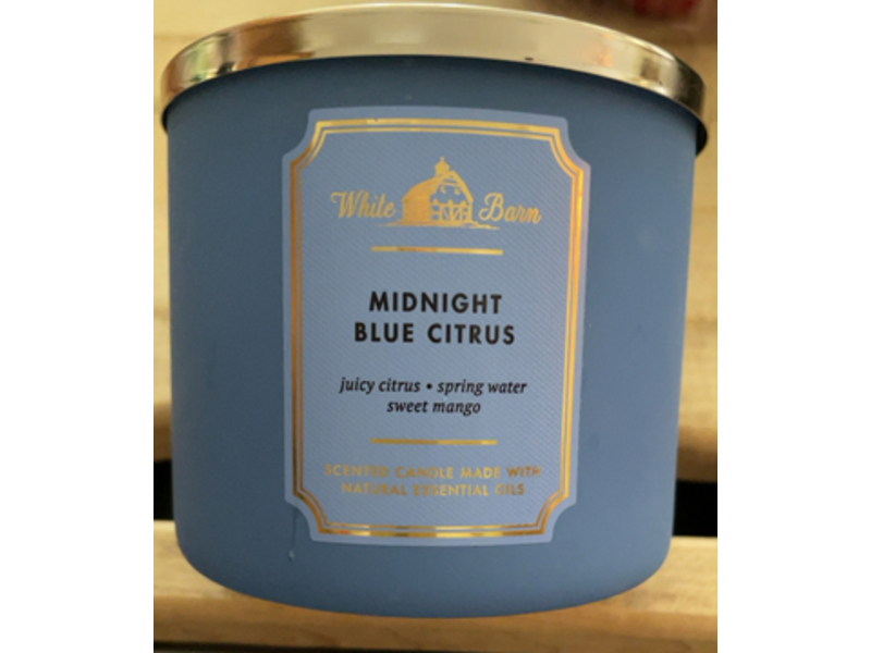White Barn Scented Candle, Midnight Blue Citrus, 14.5 fl oz/411 g
