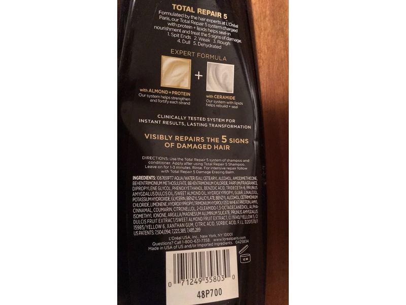 L'Oréal Paris Hair Expert Total Repair 5 Repairing Conditioner, 20 fl. oz.