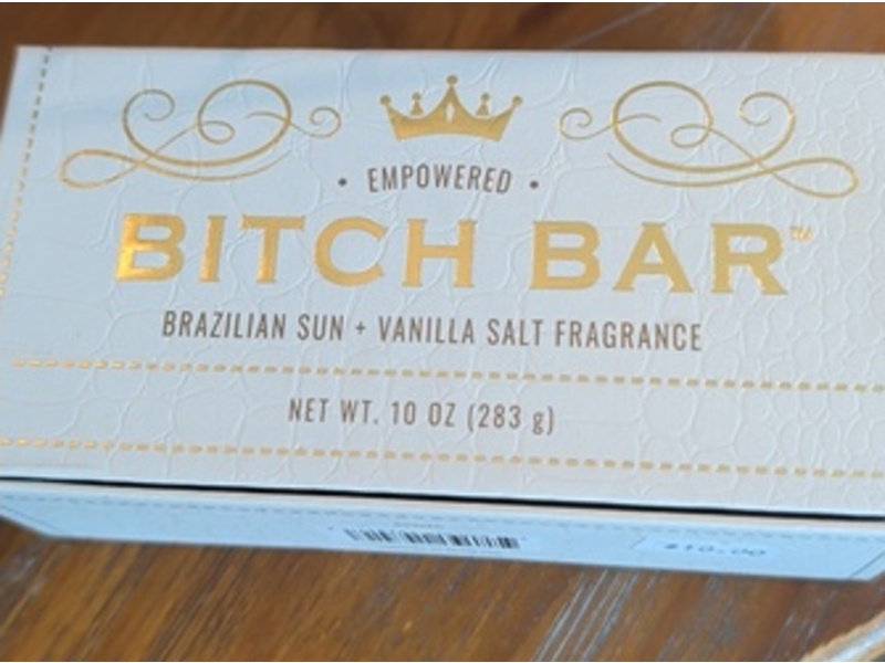 San Francisco Soap Company Bitch Bar, Brazilian Sun + Vanilla Salt, 10.0 oz/283 g