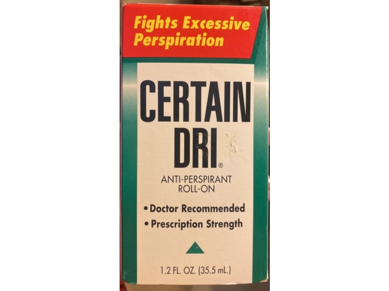 Certain Dri Anti-Perspirant Roll-On, 1.2 fl oz/35.5 mL