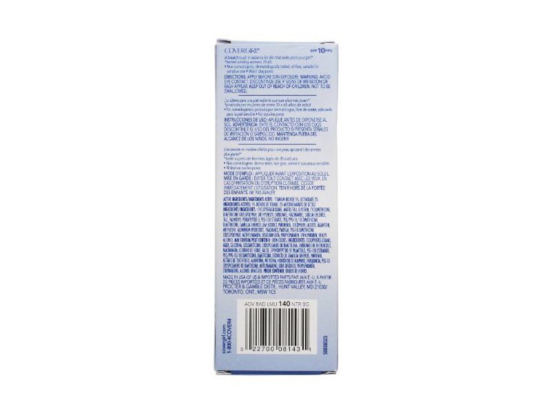 CoverGirl Advanced Radiance Liquid Makeup, Natural Beige 140, 1.0-Ounce