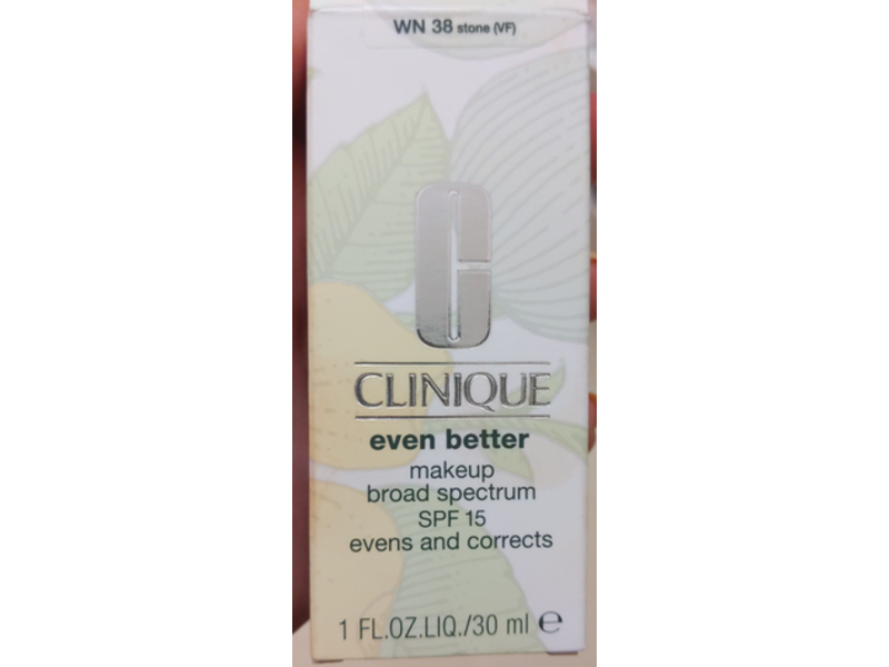 Clinique Even Better Makeup, SPF 15, Wn 38 Stone, 1 fl oz/30 ml