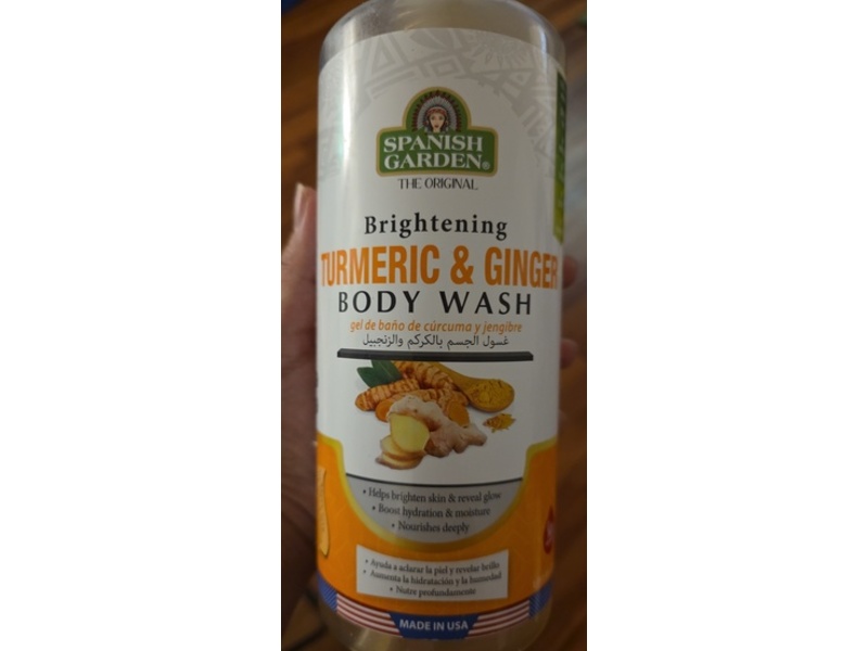 Spanish Garden Brightening Body Wash, Turmeric & Ginger, 34 fl oz