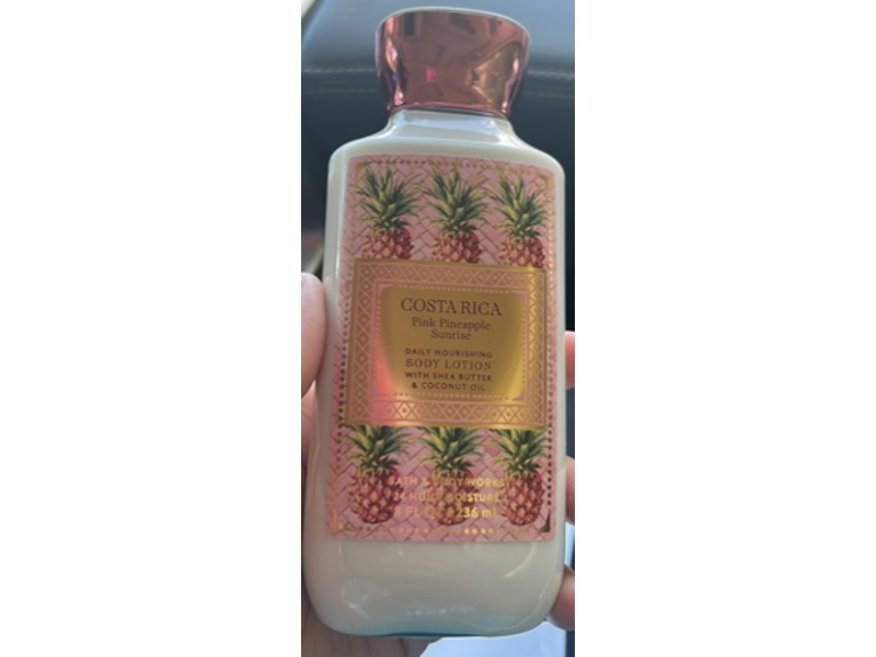 Bath & Body Works Daily Nourishing Body Lotion, Costa Rica Pink Pineapple Sunrise, 8 fl oz/236 mL
