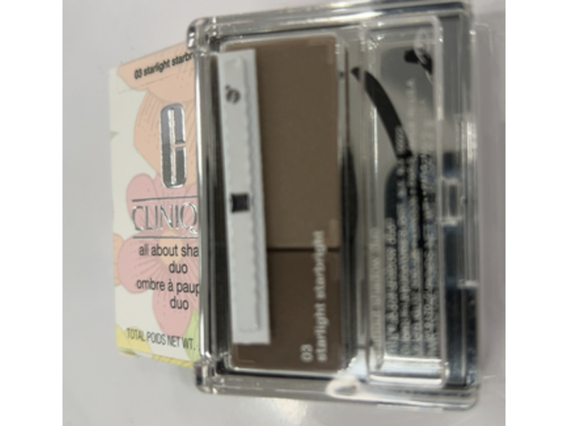 Clinique All About Eye Shadow Duo, 03 Starlight Starbright, 0.05 oz/1.7 g