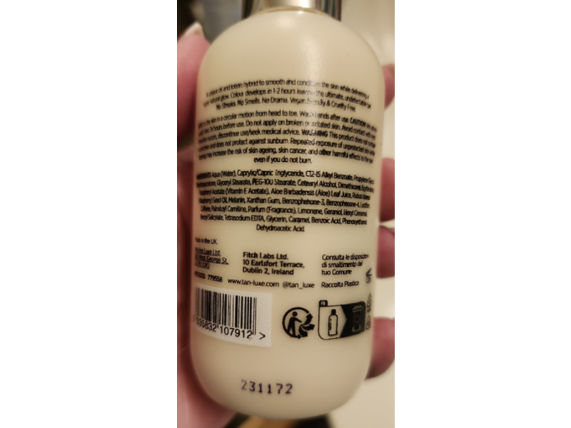 Tan-Luxe The Gradual Illuminating Gradual Tan Lotion, 3.38 fl oz/100 mL