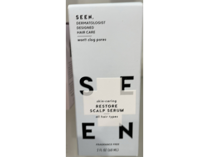 SEEN Restore Scalp Serum, Fragrance Free, 2 fl oz/60 mL