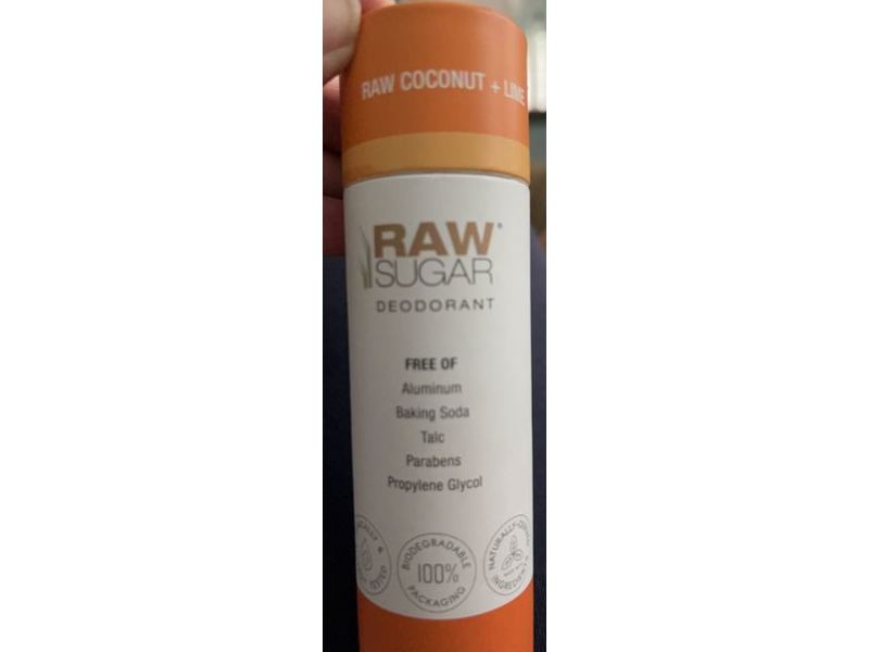 Raw Sugar Aluminum Free Deodorant, Raw Coconut + Lime, 2 oz/56 g