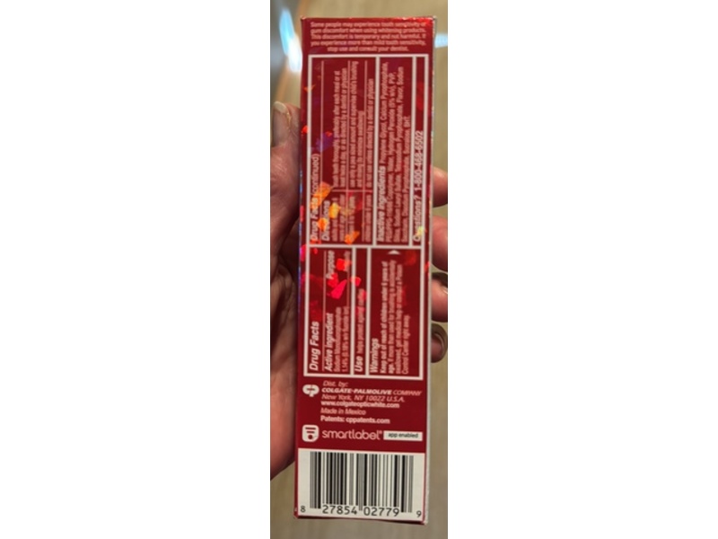 Colgate Optic White Pro Series Enamel Renewal Toothpaste, Mint, 3 oz/85 g