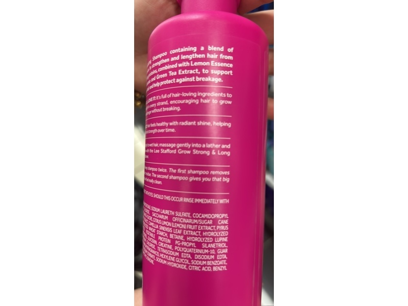 Lee Stafford Grow Strong & Long Activation Shampoo, 16.9 fl oz/500 mL