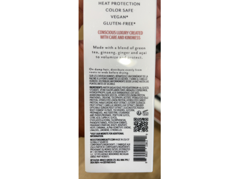 Nick Stenson Volume Creme, 6 fl oz/177 mL