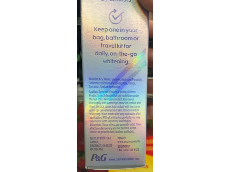 Crest 3DWhite Easy-To-Use Teeth Whitening Pen, 0.13 fl oz/4 mL