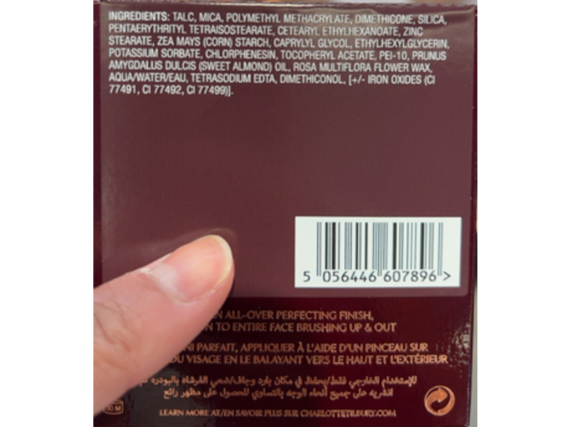 Charlotte Tilbury Airbrush Flawless Finish Face Powder, 2 Medium, 0.28 fl oz/8 g