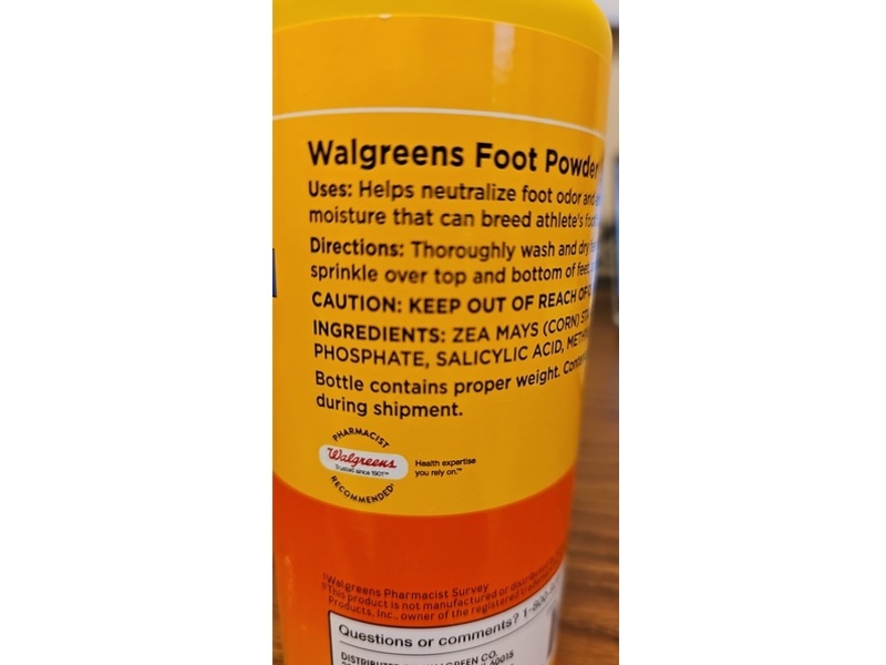 Walgreens Foot Powder, 7 fl oz/198 g