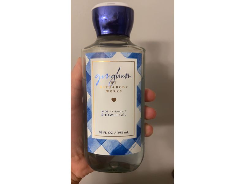 Bath & Body Works Gingham Shower Gel, Aloe + Vitamin E, 10 fl oz/295 mL