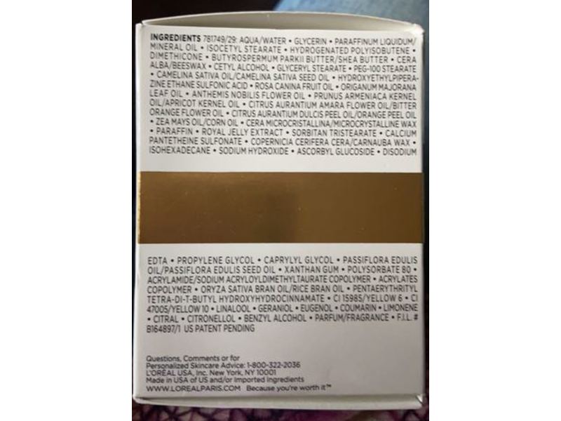 L'Oreal Paris Age Perfect Hydra Nutrition Golden Balm, 2.5 oz/70 g