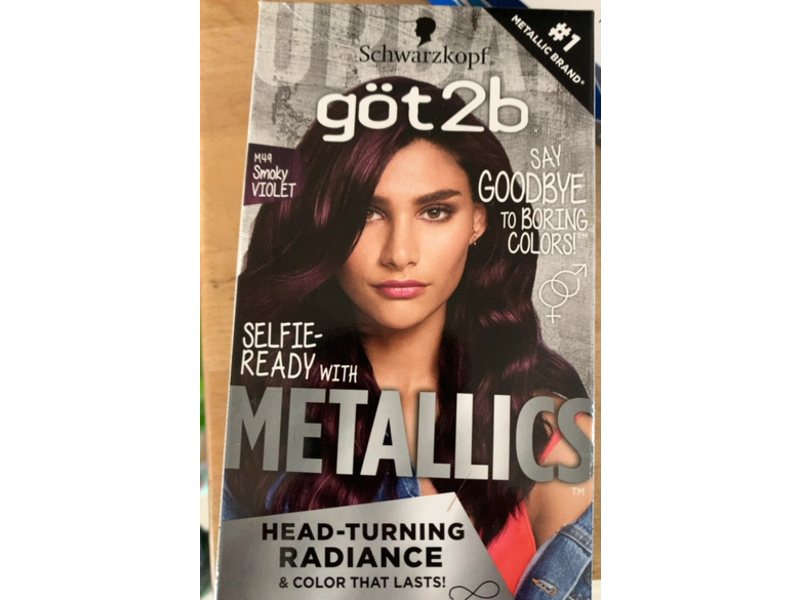 Schwarzkopf Got2b Permanent Hair Color, M49 Smoky Violet, 2 fl oz