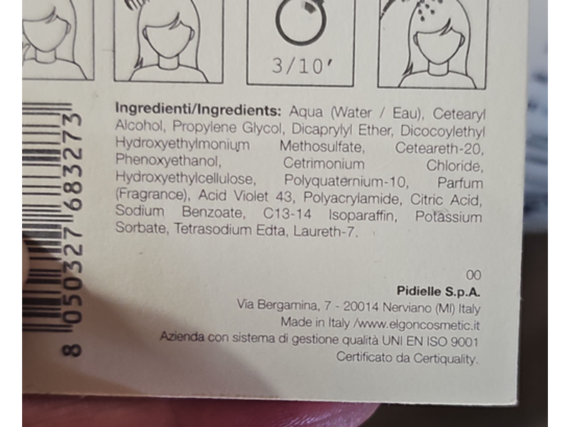 Elgon I Care Hair Color, C/17 White Platinum, 200 mL