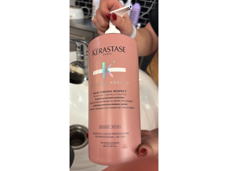 Kerastase Chroma Absolu Bain Respect Shampoo, 34 oz/1000 mL