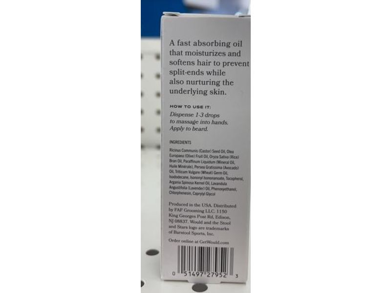 Would Beard Oil, 1 fl oz/30 mL