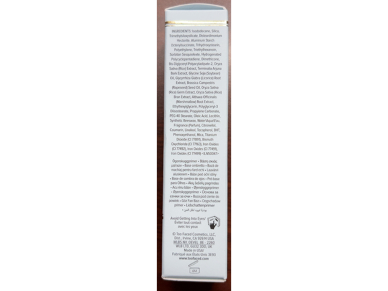 Too Faced Shadow Insurance 24-Hour Eyeshadow Primer, 0.2 oz/5.7 g