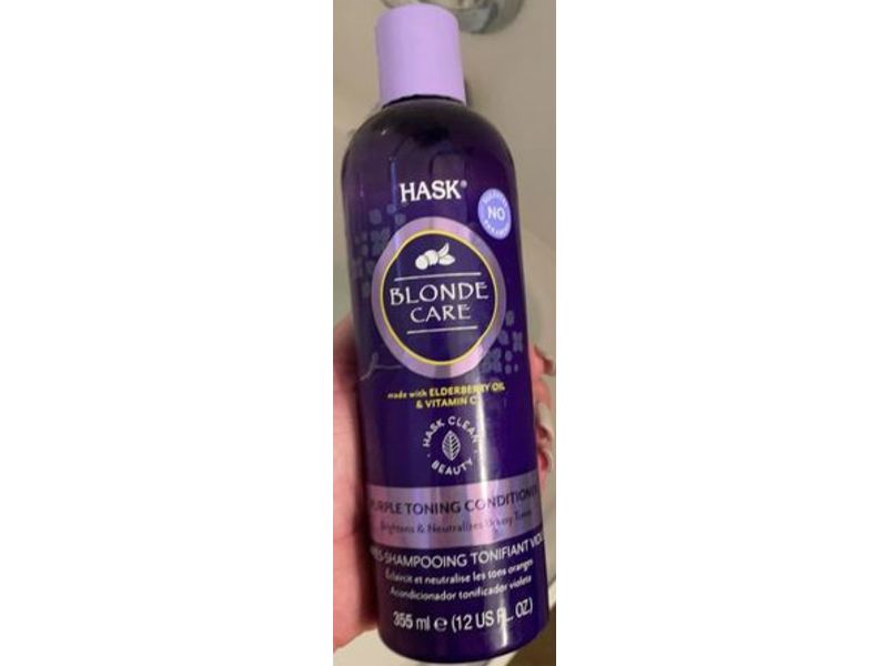 Hask Blonde Care Purple Conditioner, 12 fl oz/355 mL