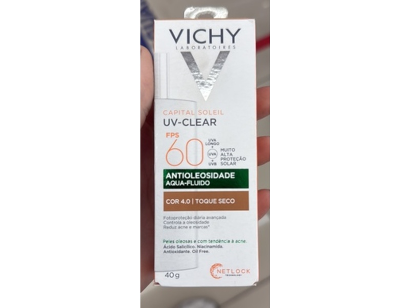 Vichy Laboratories Capital Soleil UV-Clear Facial Sunscreen, Cor 4.0, SPF 60, 40 g