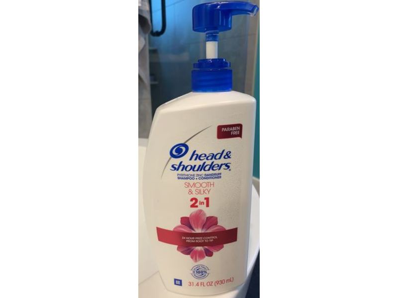 Head & Shoulders 2 In 1 Shampoo + Conditioner, Smooth & Silky, 31.4 fl oz/930 mL