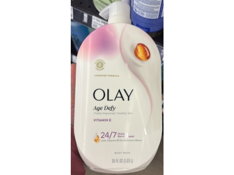 Olay Age Defy Moisture Barrier Repair Body Wash, Vitamin E, 35 fl oz/1.03 L